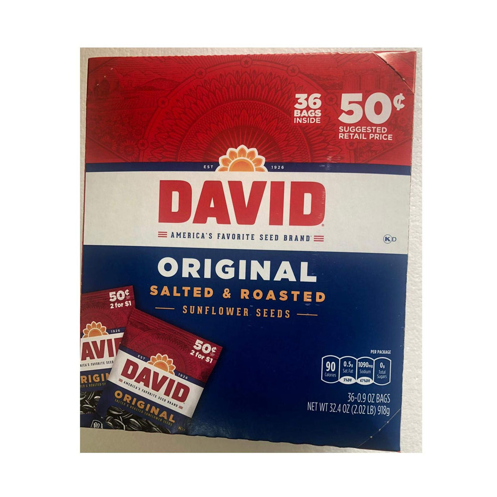 1-11.jpg David Seed SunFlower Seeds, Original, 36 Count (Pack of 1) - Image 1