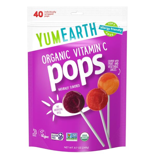 YumEarth Organic Vitamin C Pops Variety Pack