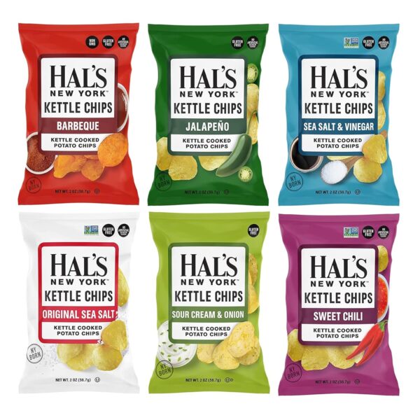 Hal's New York Kettle Cooked Potato Chips, Gluten Free