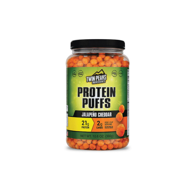 Twin Peaks Low Carb, Keto Friendly Protein Puffs, Jalapeno Cheddar