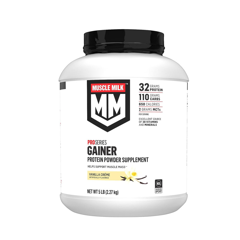 m1.jpg Muscle Milk Gainer Protein Powder, Vanilla Creme - Image 1
